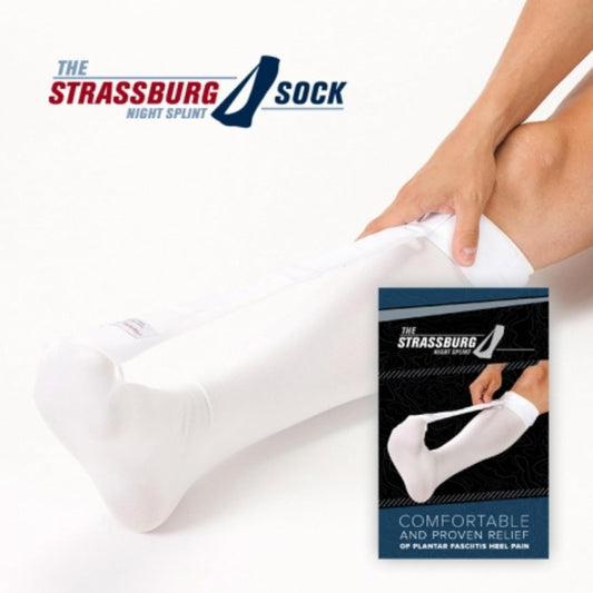 Strassburg Sock White Regular Size (fits calf size up to 16in around)