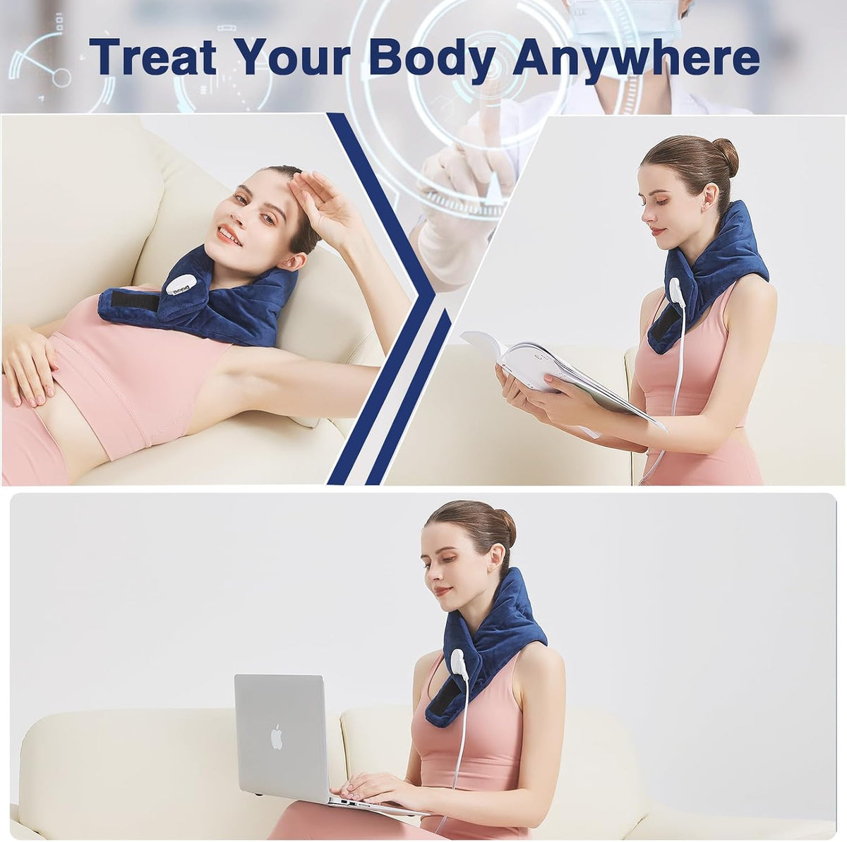 Foot Warmer, Electric Heating Pad for Foot&Ankle Pain Relie Fast Heating