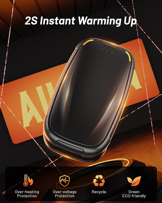 Hand Warmers Rechargeable 2 Pack, 3-Settings Rechargeable Hand Warmer, AI Smart Heating, Pocket Portable Electric Hands Warmer, Magnetic Handwarmers, A Winter for Kids and Loved Ones