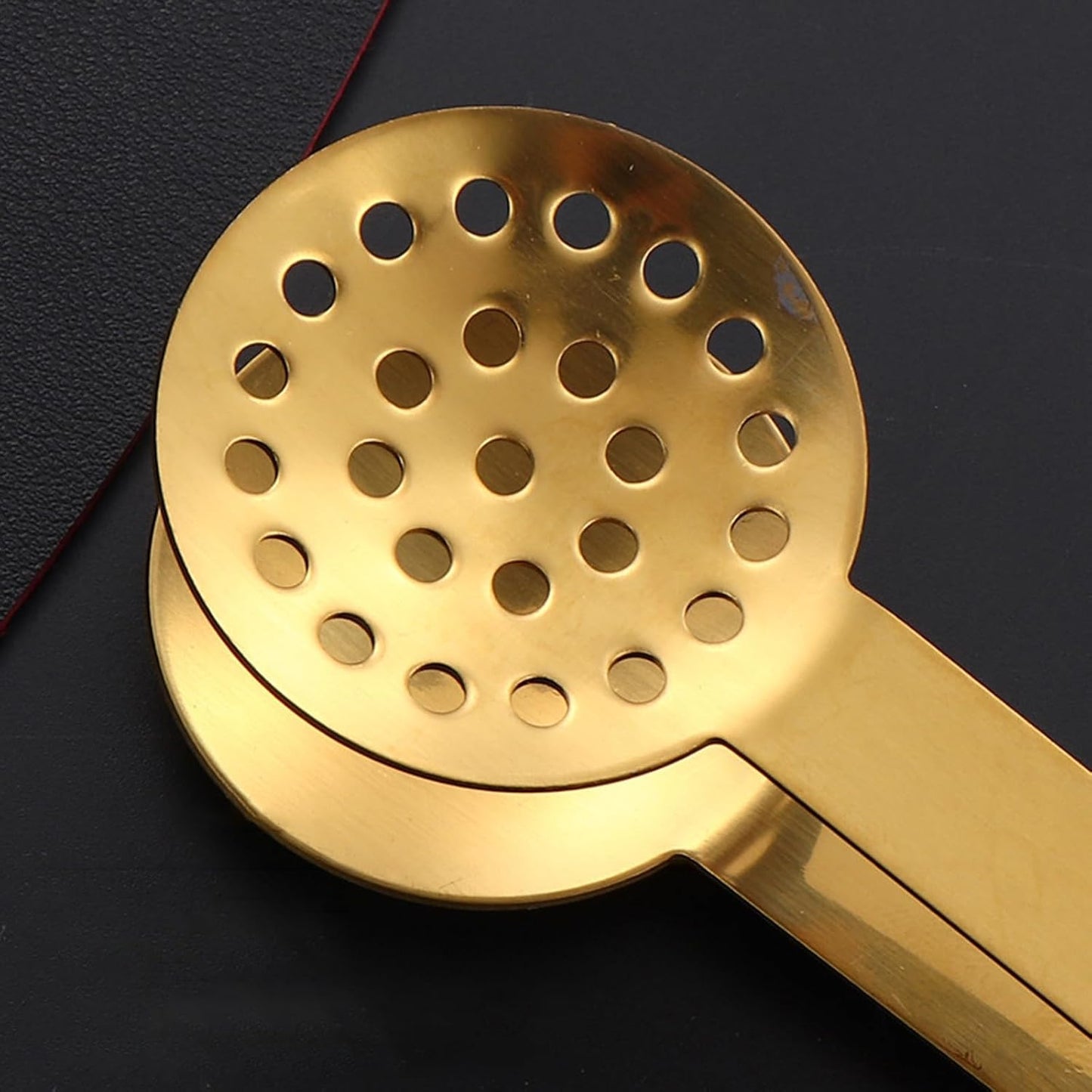 2Pieces Rusts Resistant Teas Bag Squeezer Clip Steel Strainer Tongs Tool For Home And Use
