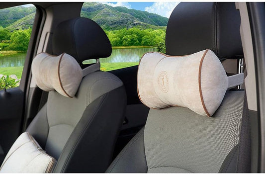 ALIBO Airplanes Travel Pillow Firm Chairs Cushion Auto Car Curve Neck Headrest Recliners Back Supports with Adjustable Elastic Strap 1 Piece