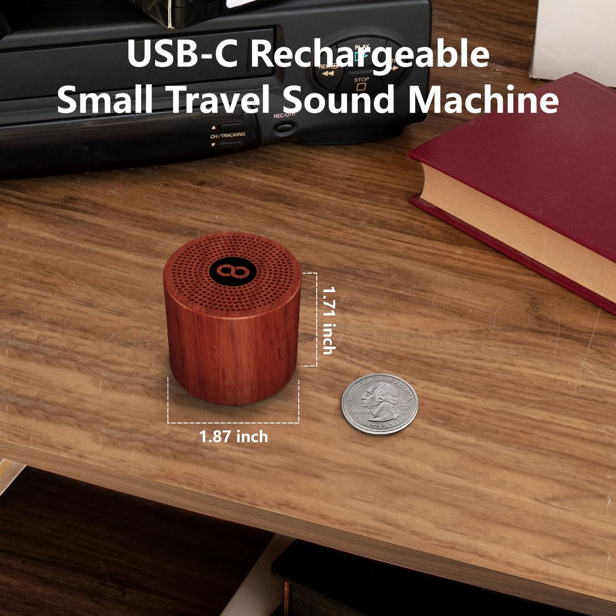 【3 in 1】 Sound Machine Alarm Clock Night Light White Noise Machine with 30 Sleeping Sounds for Baby Kids Adults 32 Level Volume Auto Off Timer Memory Function Digital Clock with 30 Wake Up Sounds