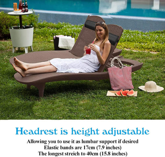 C-CHAIN Zero Gravity Chair Pillow Replacement Pillow Universal Headrest Neckrest Pillow Neck Pillow for Folding Chair (1 pc)