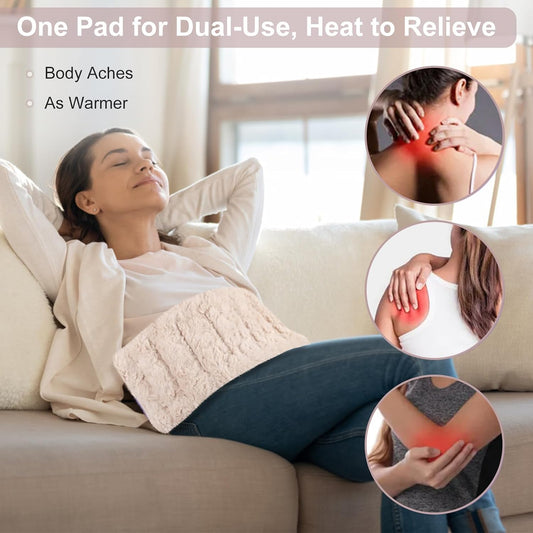 SuzziPad Microwave Heating Pad for Muscle Soreness Fatigue, 7"X16", Purple | Long Lasting Cordless Hot Pack, Moist Heat for Body Discomfort, Multi Chamber Design for Muscle Tightness & Stiffness & Aches