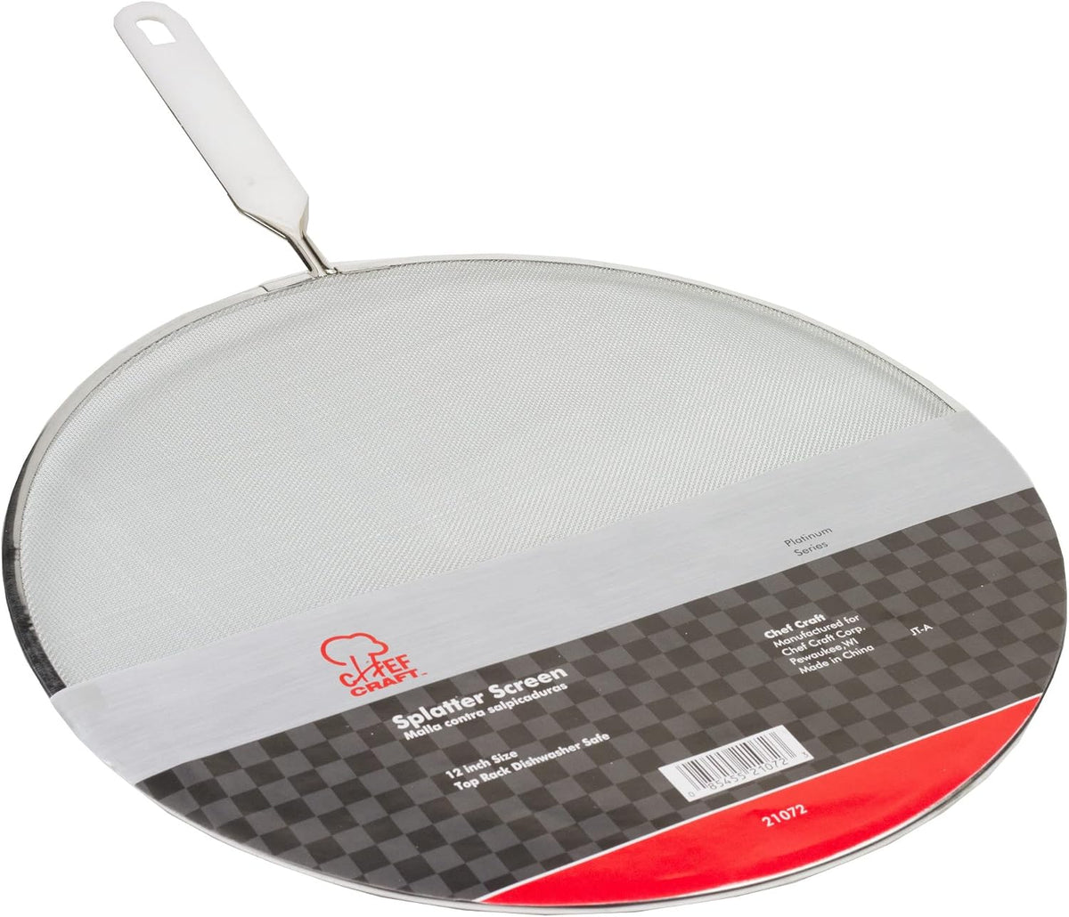 Chef Craft Select Splatter Screen 10 inches in diameter, Stainless Steel