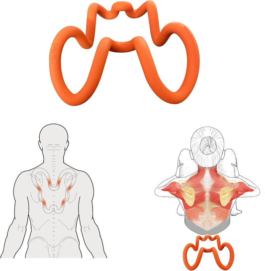 Deep Trigger Point Myofascial Release Tool –Back, Shoulder Blade & Hip Flexor Massager for Scapular Pain, Upper-Back Stiffness, Levator Scapulae Tightness, Psoas & Pelvic Muscle Relief