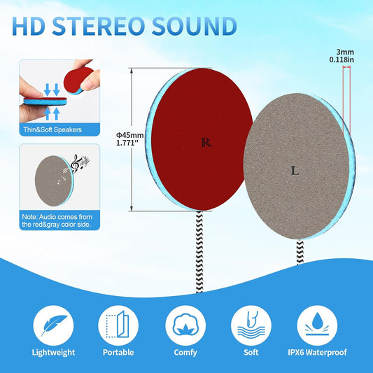 Ultra Thin 4mm Sleep Pillow Speaker Headphone with Stereo 3.5mm Interface