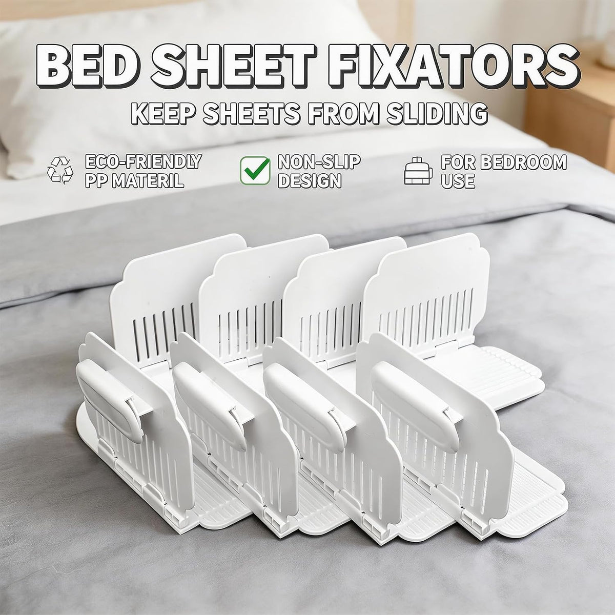 Bed Sheet Holders for Corners,Bed Sheet Clips Suitable for All mattresses