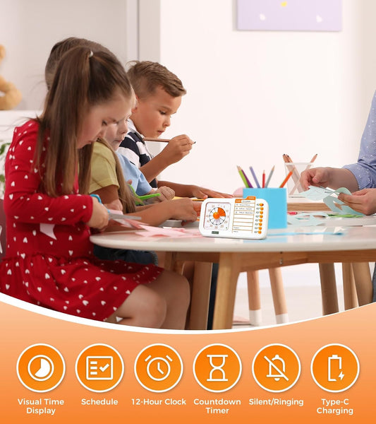 3-in-1 Visual ADHD Timer for Kids & Adults with Planning Board