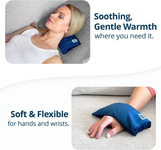 Mini Microwave Heating Pad and Cold Pack, Cold Hands, Neck and Wrists 4x8in