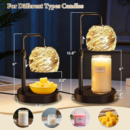 WarmEmbrace Candle Warmer Lamp with Timer for Jar Candles Dimmable