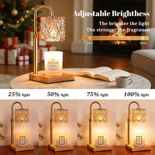 Candle Warmer Lamp with Timer,Wax Melt Warmer Housewarming Gifts for Women