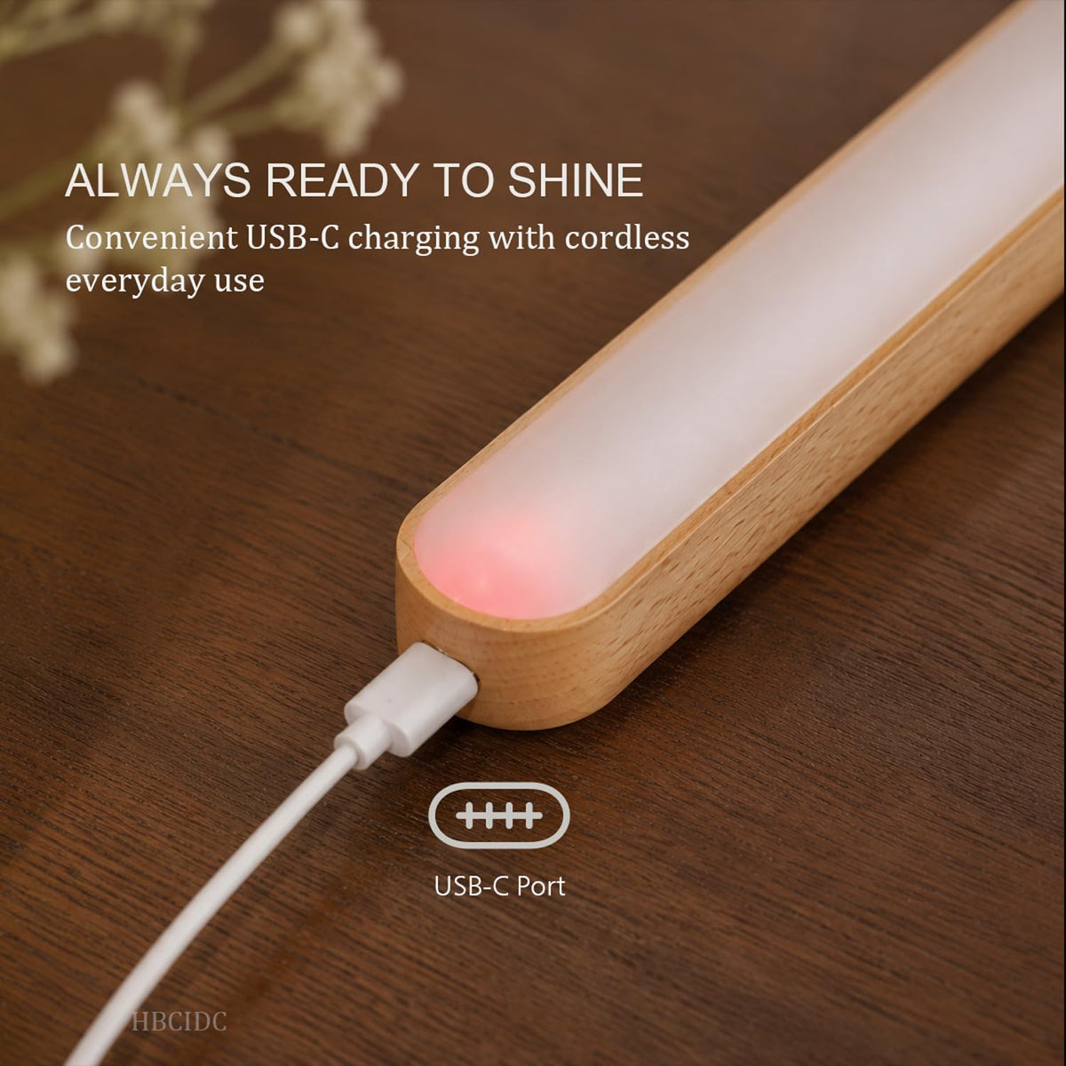 Led Rechargeable Bathroom Light Fixtures Three-Level Dimmable Touch Control Vanity Lights,Magnetic Vanity Light Bar for Bathroom Living Room Bedroom