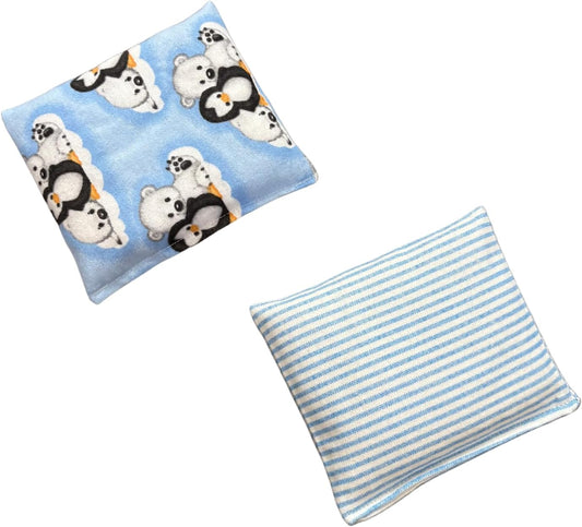 Hot/Cold Therapy Pak, Ultra Mini, Microwaveable Rice Bag (Blue Combo 1)
