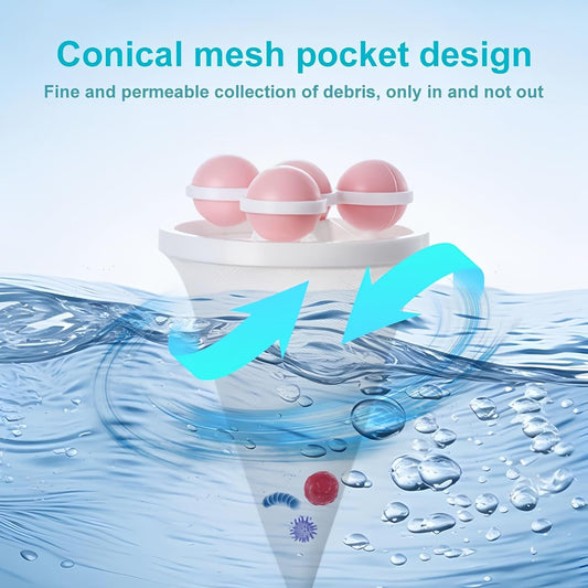 Floating Hair Filtering Mesh Removal, New 3Pcs Lint Catcher for Washing Machine Hair Catcher Washer Machine, Reusable Lint Catcher for Laundry Dog Cat Pet Hair Remover for Laundry (Mixed 3 Pcs)