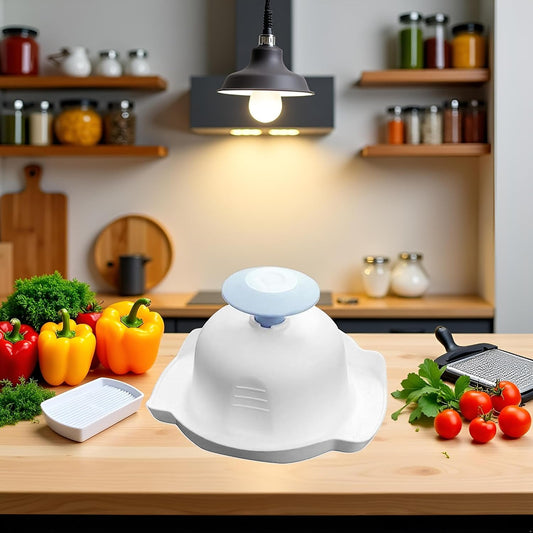 Blue Food Slicer Finger Guard for Mandolin, Anti-Cut Protectors for Vegetable Grater, Safety Holder for Mandoline Cutting - Slicers Tool