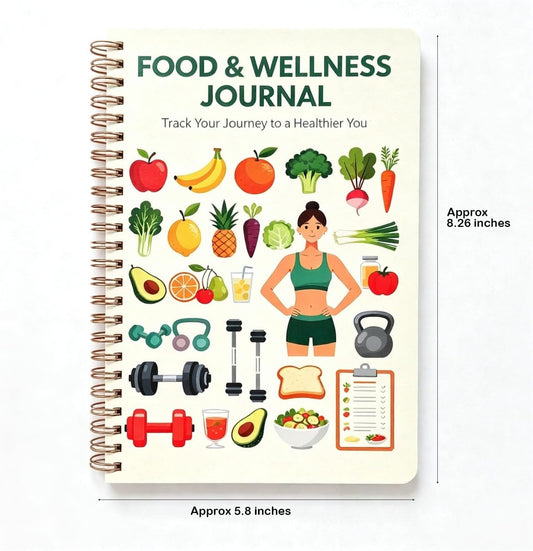 Kerixi Food and Exercise Journal for Tracking Meals, Nutrition, and Weight Loss