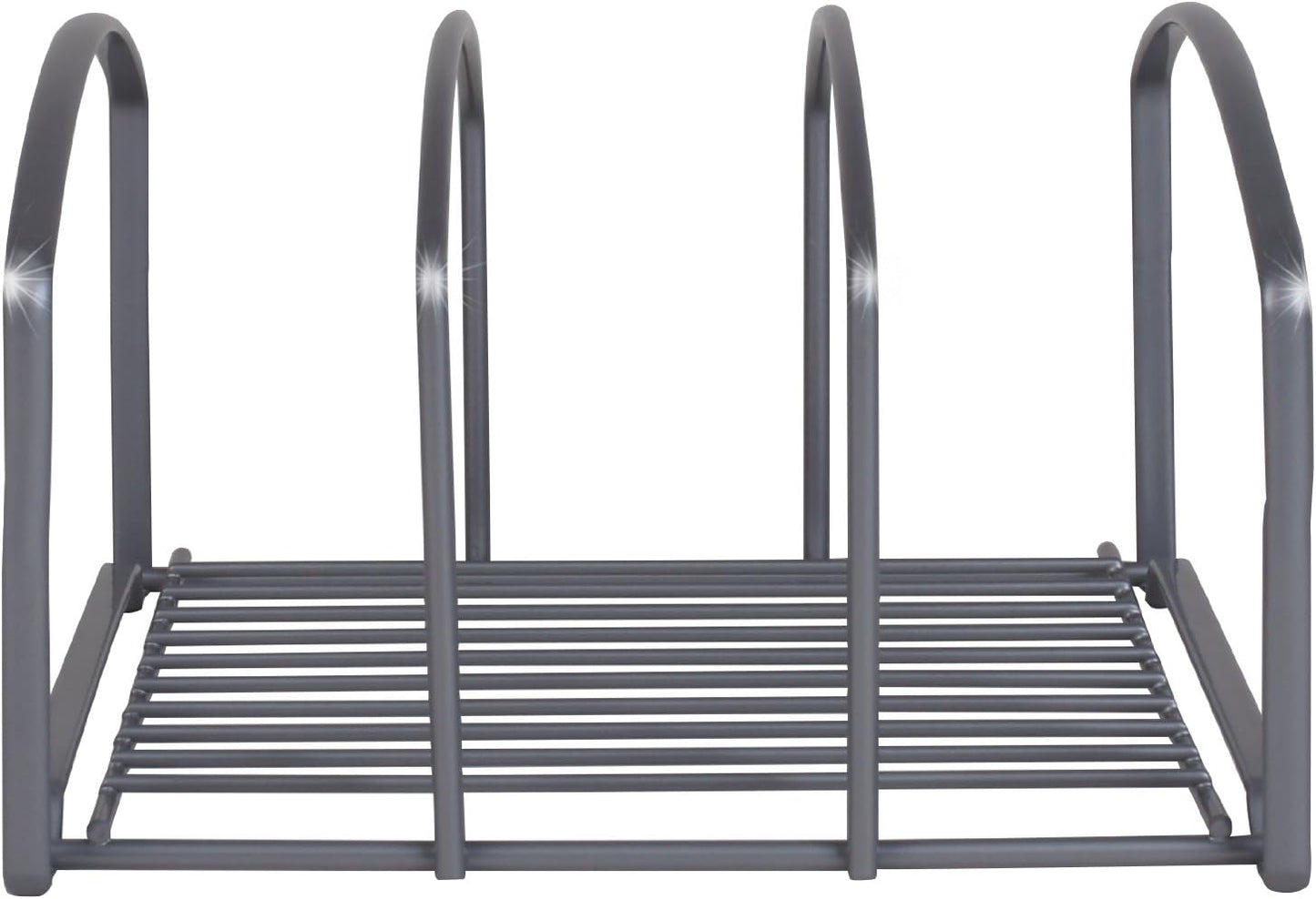 Deco Brothers Cookware Organizer Rack for Kitchen Cabinet, 3 Slot Holder | Bronze