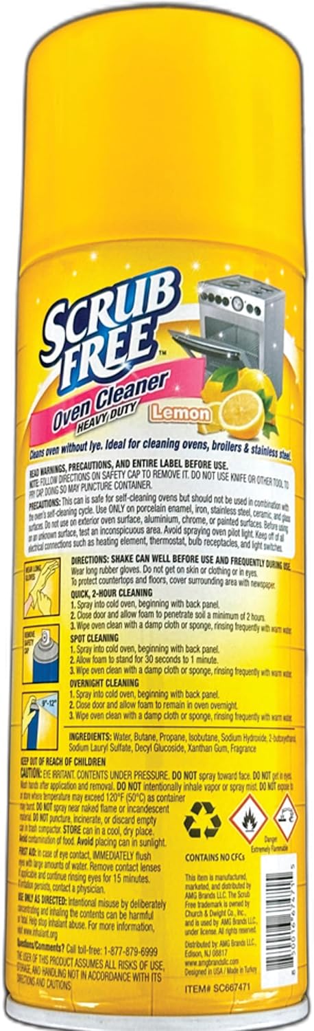 All in One Scrub Free Oven Cleaner Heavy Duty - Lemon - 1 pk 12 oz (1)