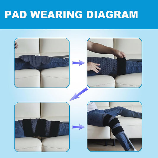 Large Knee Pad for NEHOO | DEPSEA Cold Therapy System, Ice Pad for Knee, with 3 Independent Elastic Straps | After Knee Aurgery