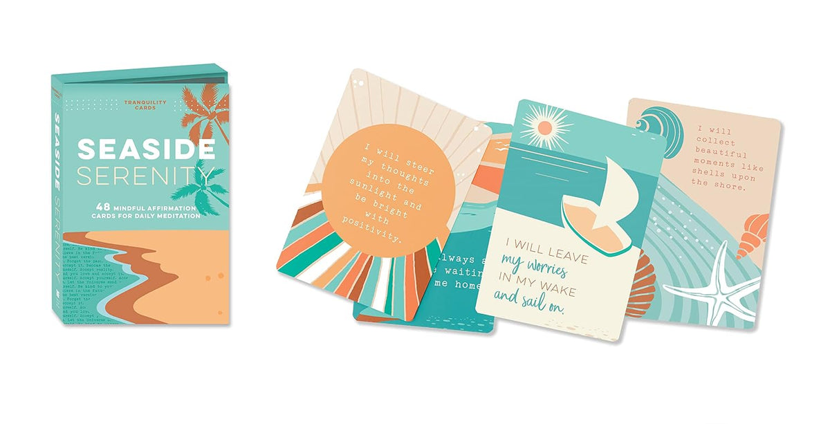 Tranquility Cards: Seaside Serenity: 48 Mindful Affirmation Cards for Daily Meditation