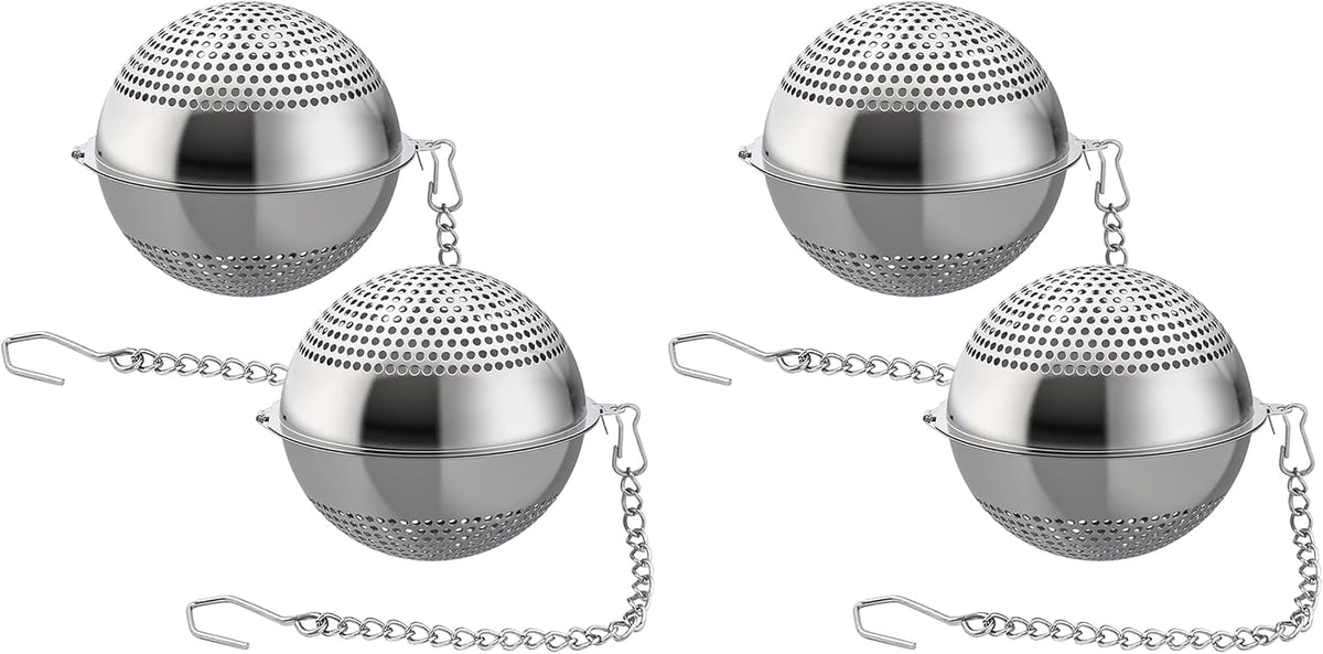 Food Grade 304 Stainless Steel Mesh Tea Ball 2.1 Inch Tea Infuser Strainer Filter Diffuser for Loose Tea
