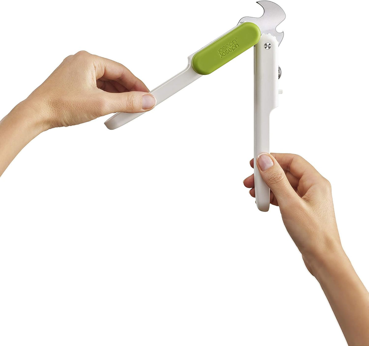 Joseph Joseph Pivot Multifunction Can and bottle Opener, Easy to Use, White