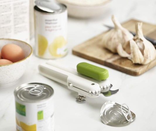 Joseph Joseph Pivot Multifunction Can and bottle Opener, Easy to Use, White