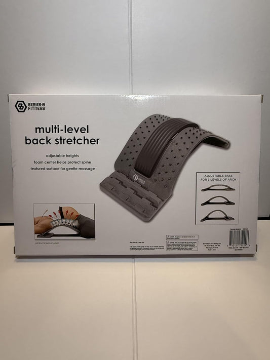 Multi-Level Back Stretcher, Adjustable Heights, Textured Surface for Gentle Massage