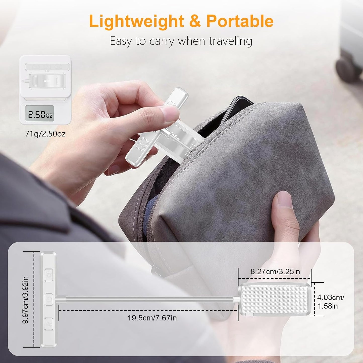 Gritin 19 LED Rechargeable Book Light for Reading in Bed | Eye Caring 3 Color Temps,Stepless Dimming Brightness,Memory Function,90 Hrs Runtime Lightweight Clip on Light for Book Lovers