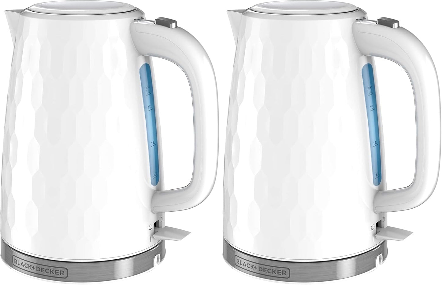 BLACK+DECKER 1.7L Cordless Electric Kettle, White