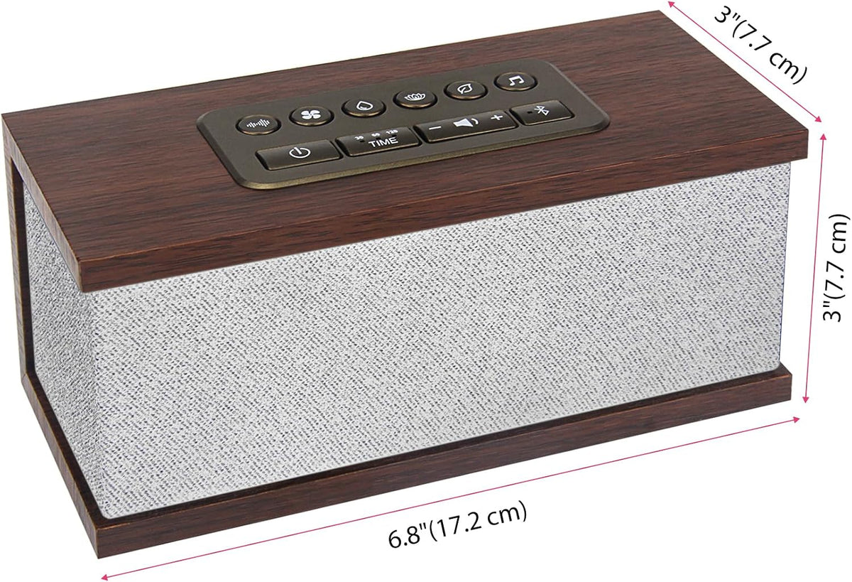 Sound Machine White Noise Machine with 70 Natural Soothing Sounds Sleeping Timer Memory Function 30 Volume Levels Brown Noise Sleep Sounds Machine Powered by USB for Baby Kids Adults,Black