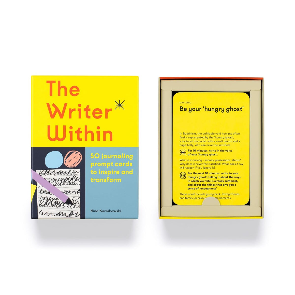 The Writer Within: 50 journaling prompt cards to inspire and transform