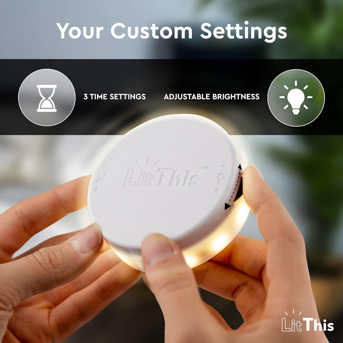 Under Bed Light, Ready-to-Use, No Setup, 360° Motion Sensor Night Light