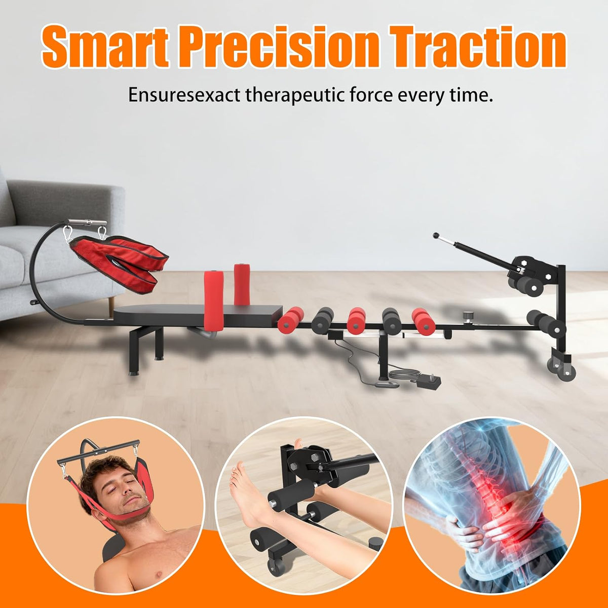 Professional Electric Traction Table, Spinal Cervical Decompression