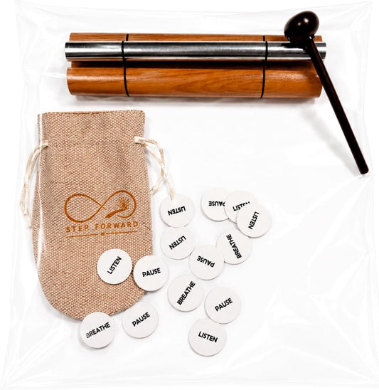 Step Forward Mindfulness Meditation Chime Kit with Tokens