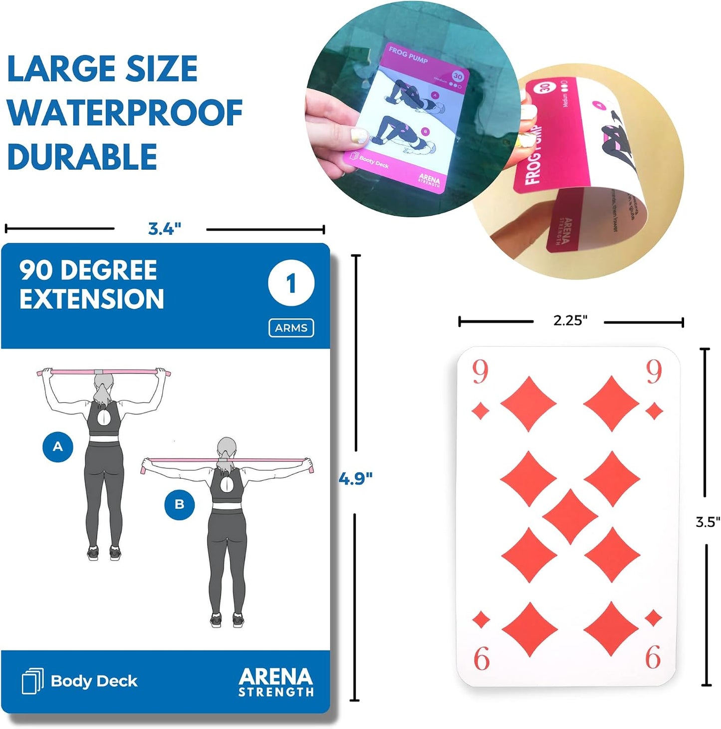 Arena Strength Exercise Card Deck Bundle - Booty & Body Workout Cards