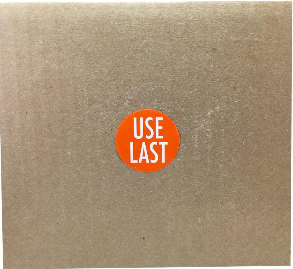 Orange with White USE Last Stickers 1.5 Inch Round Circle Dots 500 Adhesive Labels On A Roll for FIFO Inventory Rotation Stock Management and Food Prep Organization Made in the USA
