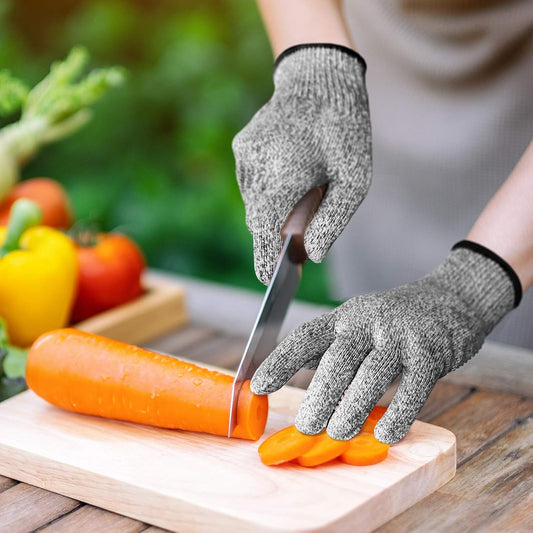 Evridwear Cut Resistant Gloves Food Grade Level 5 Kitchen Safety Protection (Medium, Pink)