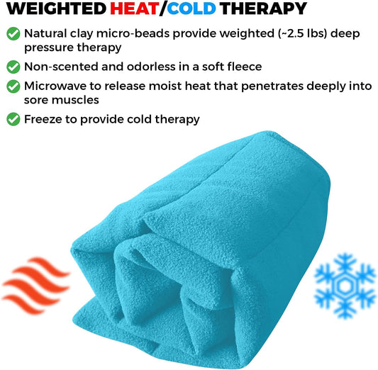 Microwavable Heating Pads 1 Piece Natural Moist Heat Pad for Back Pain, Neck and Shoulders, Nerve, Cramps, Lower Lumbar Relief