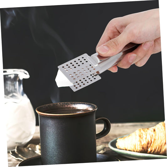 Cabilock Stainless Steel Tea Bag Spoon Squeezer with Filterable Tong for Cooking and Food Clamping Premium Multi Purpose Kitchen Tool for Tea Bags and Food Handling