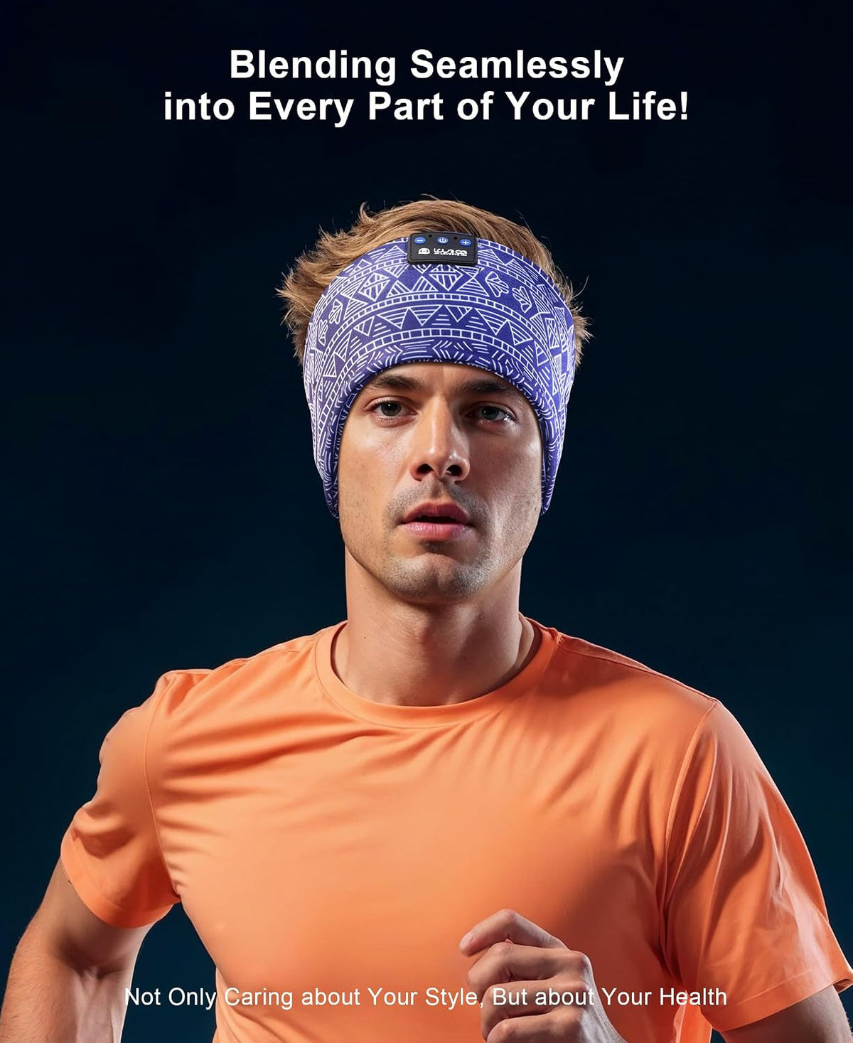 LOVE EYE Sleep Sport Headphones Wireless Bluetooth 5.4 Headband Headphone