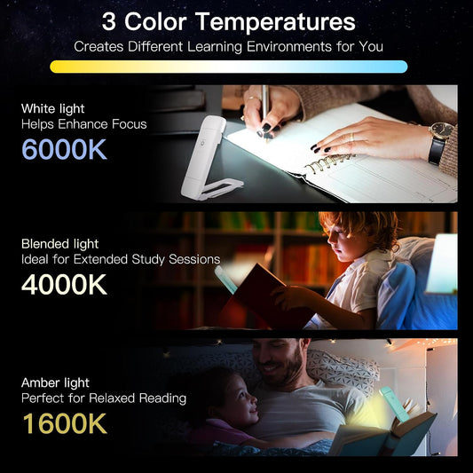 KunHe 10 Pack USB Rechargeable Book Light Bulk for Reading at Night in Bed LED Reading Lights with Clip for Kids & Adults Bulk Gift for Book Lovers