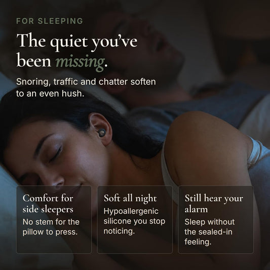 HEION Aura Ear Plugs for Sleeping, Noise Cancelling, Snoring, Side Sleepers