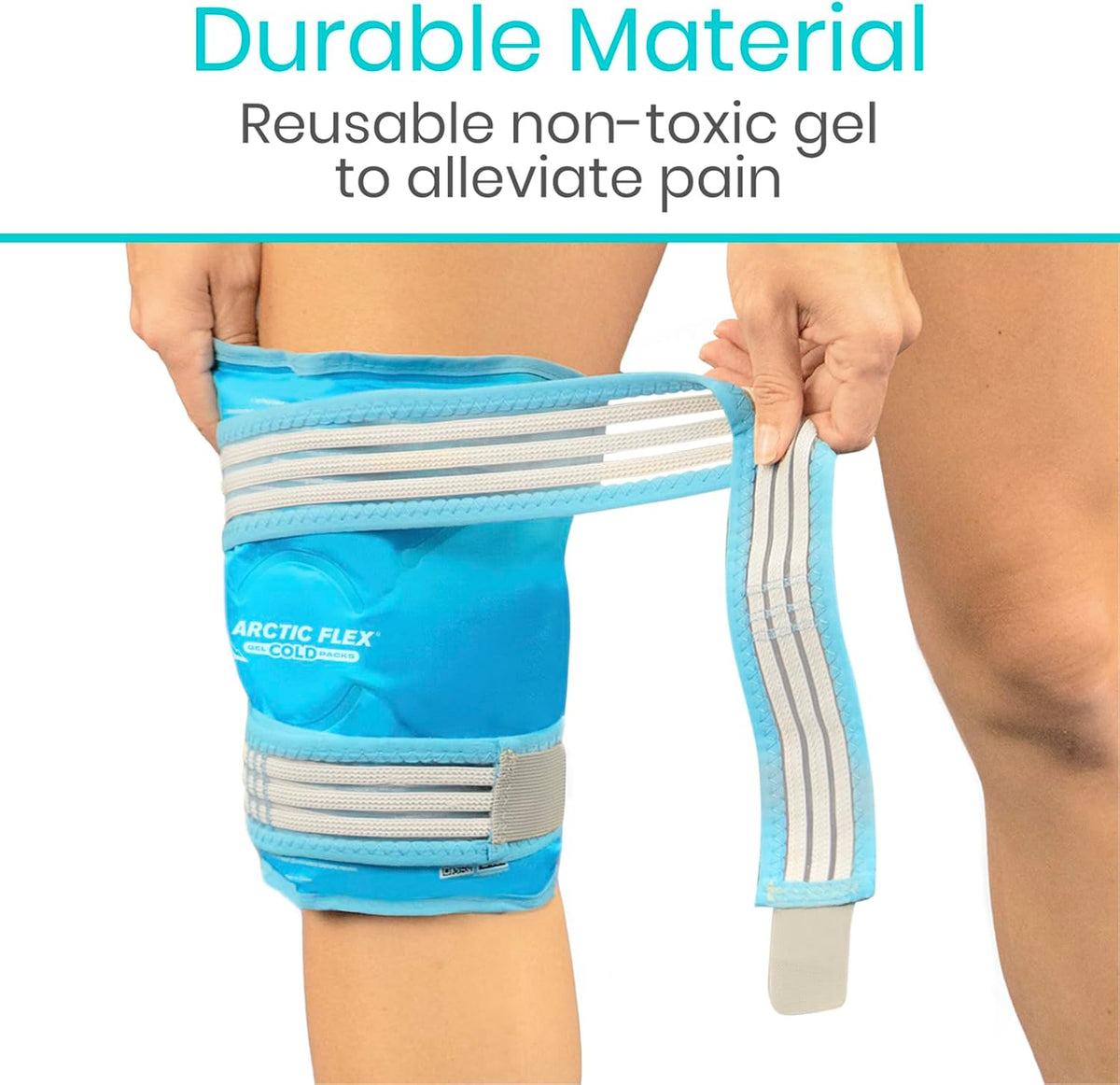 Arctic Flex Vive Knee Ice Pack Wrap with Straps for Cold Compression