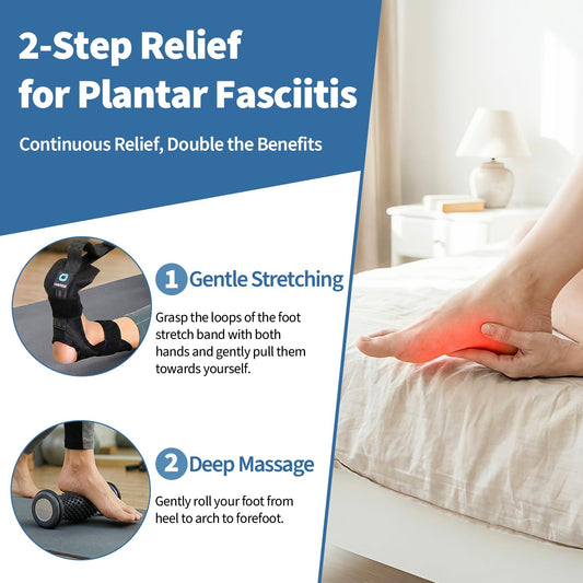 Foot Roller Massage and Calf Stretcher