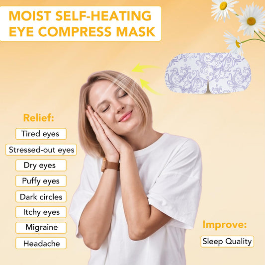 48 Pack Steam Eye Mask Disposable for Dry Eyes Cornea Care-Unscented | Steam Eye Mask Cornea Care Rest Self Heating Eye Mask Self Heated Steam Warm Eye Mask Disposable Heated Eye Mask