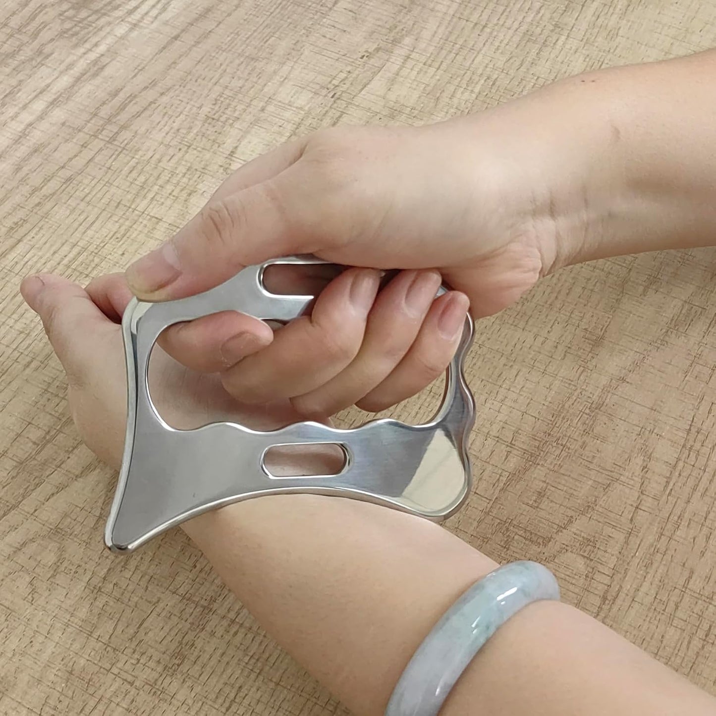 304Stainless Steel Gua Sha Derma Edge Massage Tools-Scraping Massage Tools,Muscle Scraper Tool (D2)