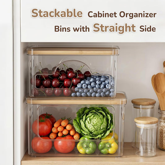 Hudgan Potato and Onion Storage Bin for Pantry Organizer, Veggie Container