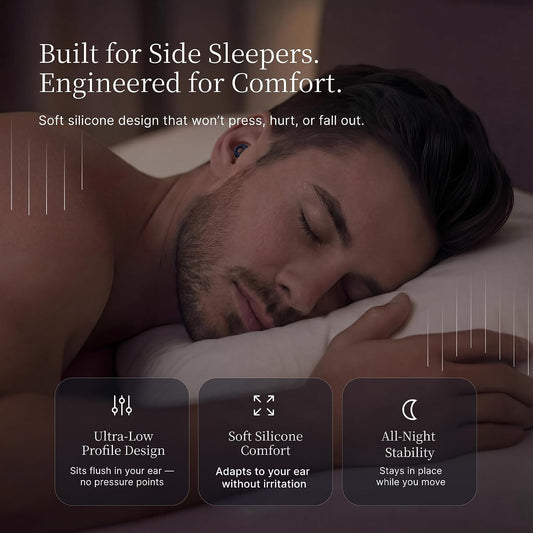 Nox Sleep Earplugs for Side Sleepers – Reusable Soft Silicone Ear Plugs for Sleeping – 28dB Comfortable Noise Reducing Earplugs for Snoring, Travel & Deep Sleep